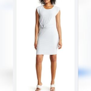 Calvin Klein Blue Sleeveless Sheath Career Work Dress Size 6 NEW